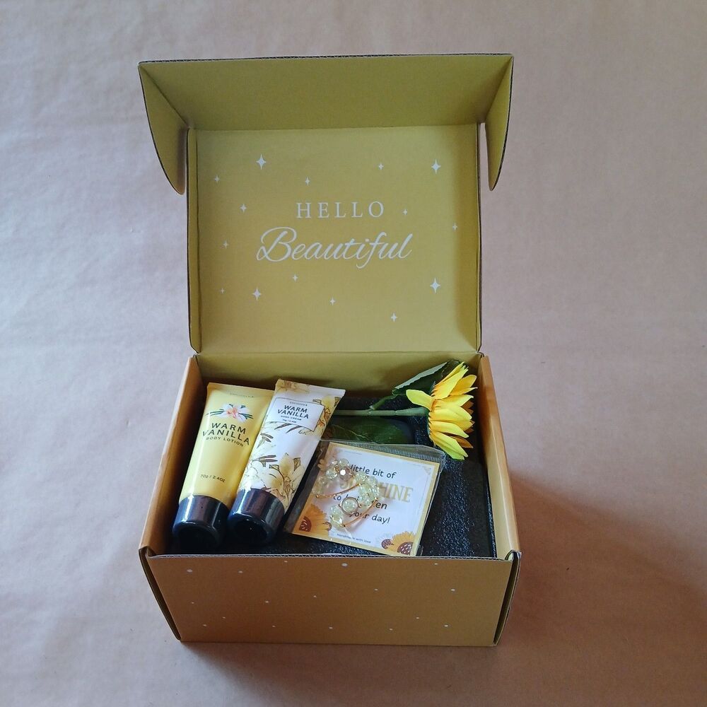 Specialty Box Birthday Gifts For Women, Happy Birthday Gift Box sunflowers